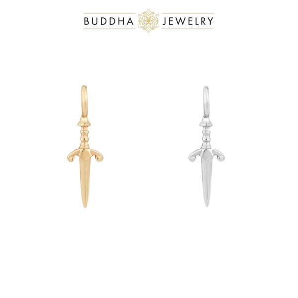 Pendentif piercing or 14k – lame minimaliste Blade