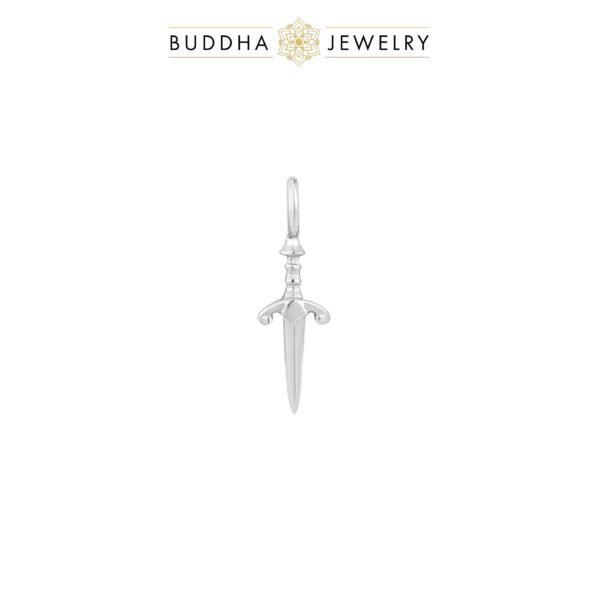 Pendentif Blade en or jaune et or blanc 14k – Buddha Jewelry