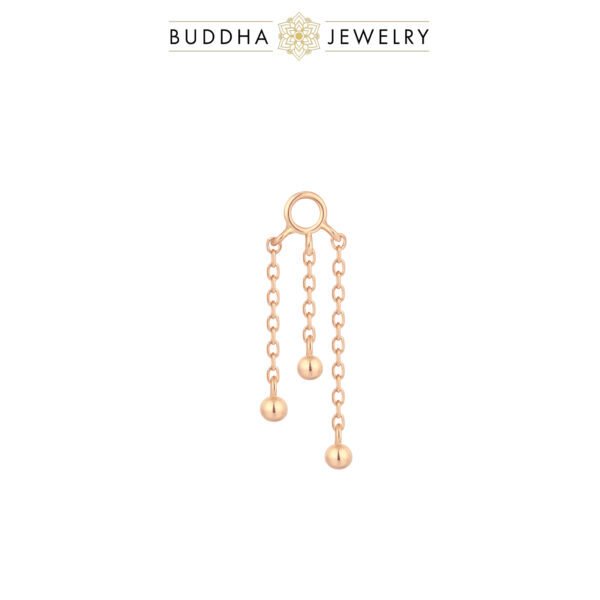 Charm piercing Dancing Queen en or 14k (jaune, blanc, rose)