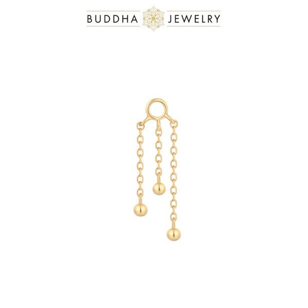 Charm piercing Dancing Queen en or 14k (jaune, blanc, rose)