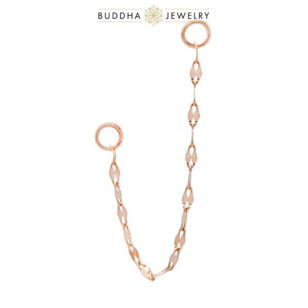 Chaînette piercing or 14k Tile Chain – Buddha Jewelry