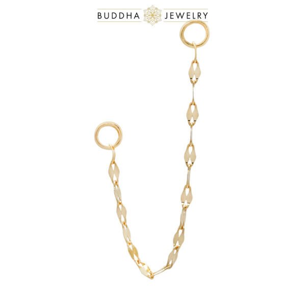 Chaînette piercing or 14k Tile Chain – Buddha Jewelry