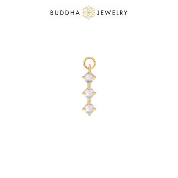 Charm piercing XOXO avec pierres de lune en or 14k – Buddha Jewelry