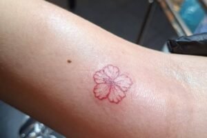 tattoo fleur flash